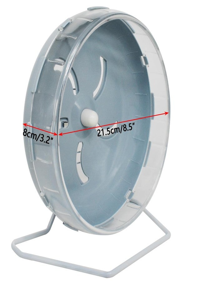 GKYZBB Hamster Wheel, 8.5 inch Silent Hamster Exercise Running Wheel with Stand,Pet Small Animals Exercise Running Toys,Adjustable Quiet Spinner for Guinea Pigs, Sugar Gliders, Gerbils (Blue, 8.5in) - Image 2